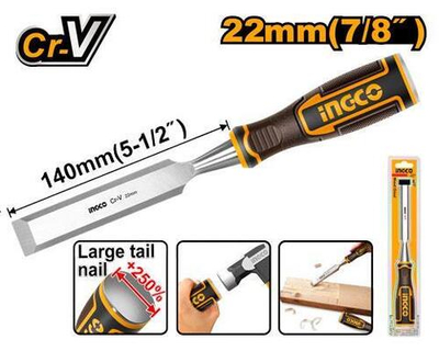 Стамеска 22x140 мм INGCO HWC0822 INDUSTRIAL