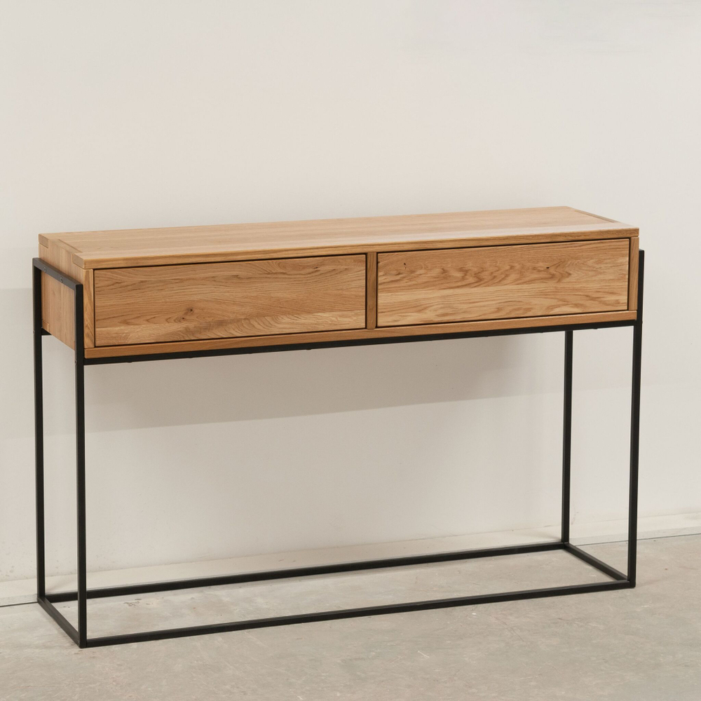 Туалетный столик 2 ящика из дикого дуба