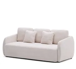 Трехместный диван-кровать Laira, 225 см, шенилл цвета экрю 