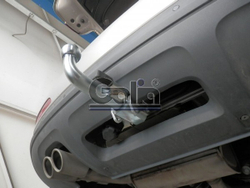 Фаркоп оцинкованный Galia V069A для Volkswagen Tiguan 2007-2016, 2016-, Audi Q3 2011-2018(паспорт и сертификат в комплекте)(без электрики)