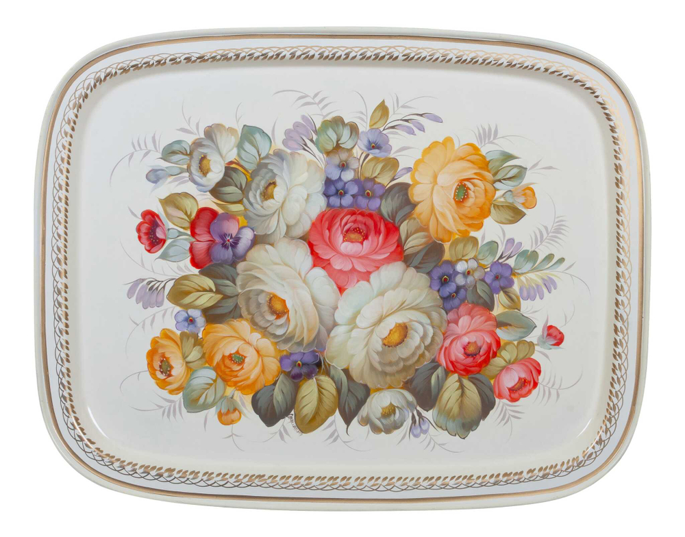 Zhostovo metal tray A19D16112023034