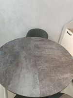 Стол Круг ЛДСП раздвижной (подстолье раздвижное файн белый)