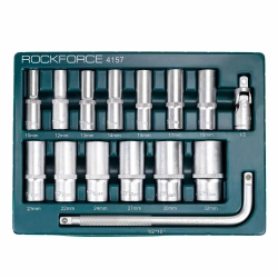 Набор головок глубоких (15 предметов) RockForce RF-4157