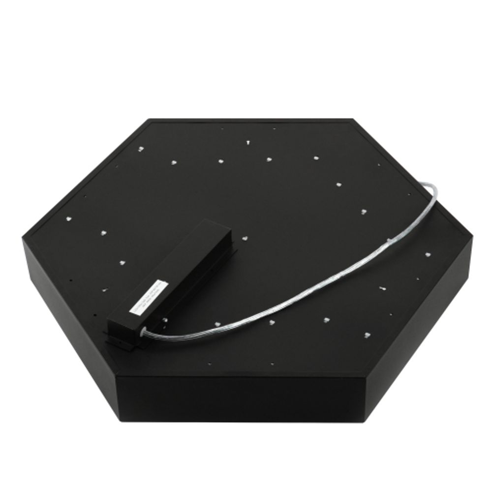 Светильник LED ЭРА Geometria SPO-122-B-40K-066 Hexagon 66Вт 4000К 5300Лм IP40 800*800*80 черный подвесной