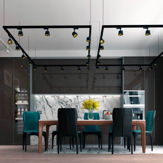 Трековый трехфазный светодиодный светильник Novotech Port Knof 358720