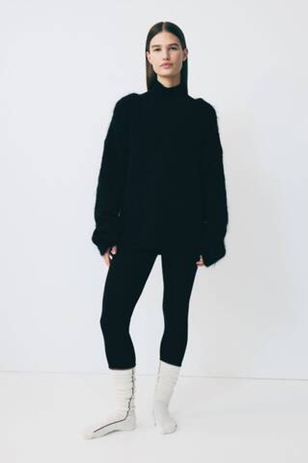 H&M Шерстяные лыжные легинсы, черный