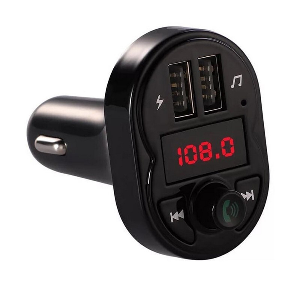 Автомобильный FM-трансмиттер CARX1 Bluetooth (черный)