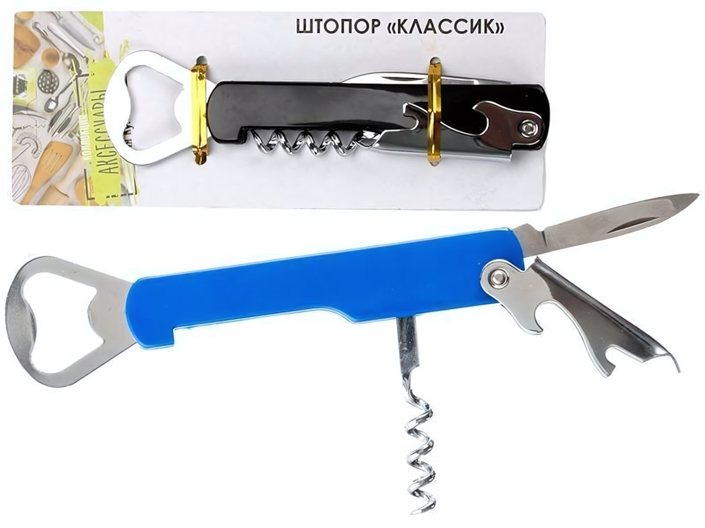 Штопор Классик пласт/метал 884045