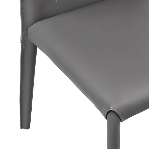 Стул Karl, серая экокожа