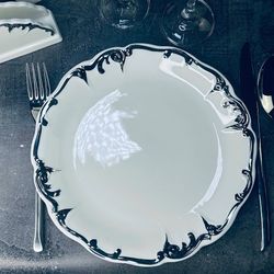 Lenardi 666-389 Набор из 6 тарелок 24см ARGENTO в под.уп.(х4)Фарфор