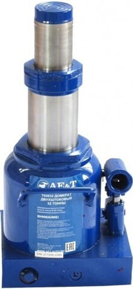 Домкрат бутылочный AE&T 32 т двухштоковый Т02032 T02032