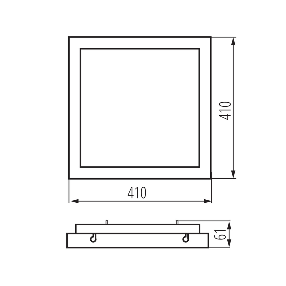 Светильник потолочный накладной KANLUX TYBIA LED 38W-NW B 4000К