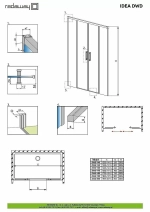 Душевая дверь Radaway Idea DWD 180