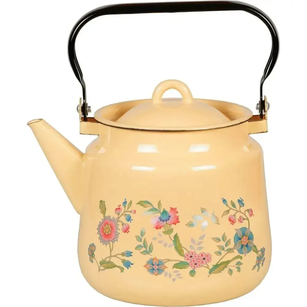 Чайник эмал 3,5л Лугов цветы 1с26с Чайник эмал 3,5л Лугов цветы 1с26с