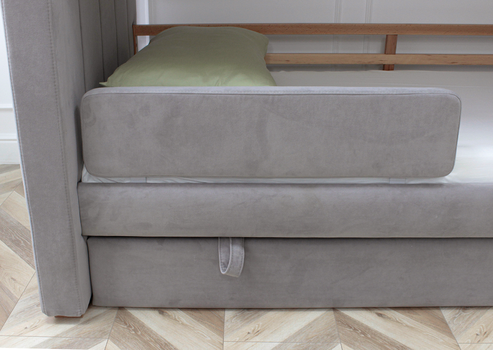 Кровать двухъярусная Cosy антивандальная ткань (серый)