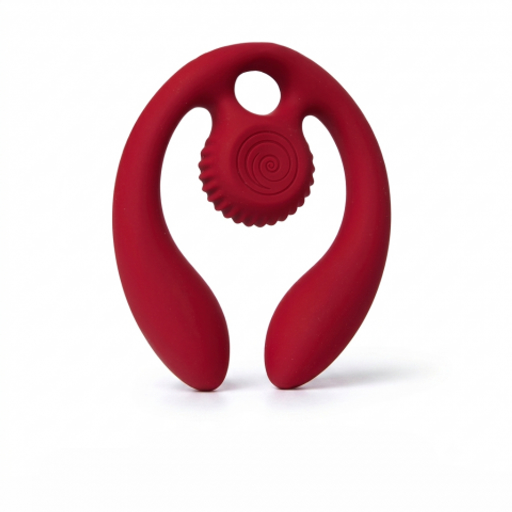 Стимулятор для пар SVibe Snail GIZI DUO бордовый