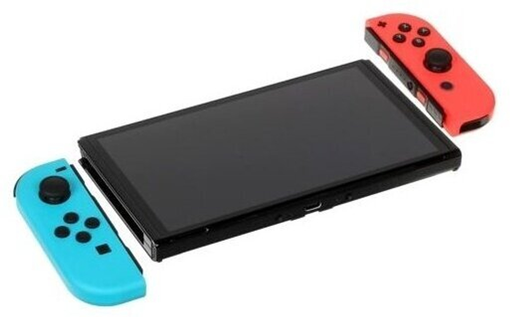 Игровая приставка Nintendo Switch OLED 64 ГБ, без игр, неоновый синий/неоновый красный