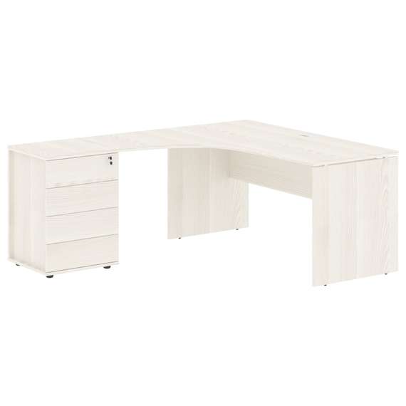 Стол эргономичный с тумбой EDCET 1518(L)  1560х1880х750 EDIS