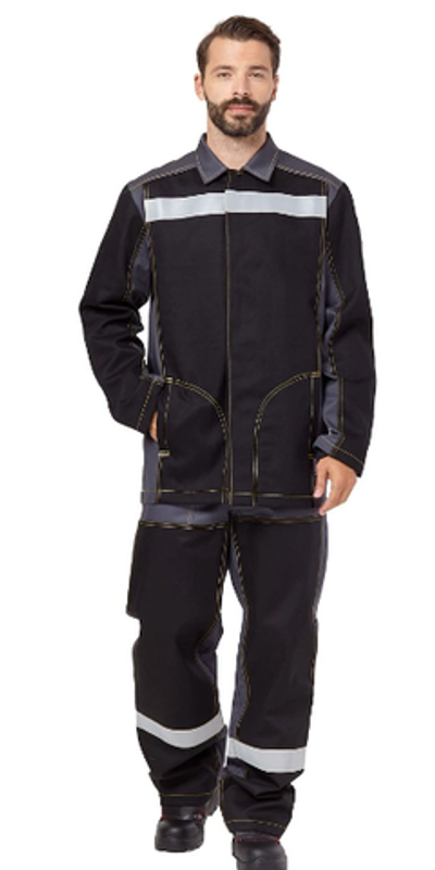 Костюм сварщика мужской летний "Файмер 1" цвет серый/черный