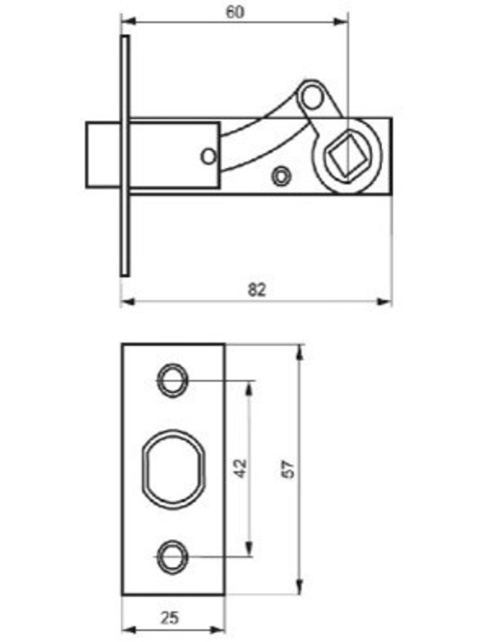 Ригель для deadbolt (015116)