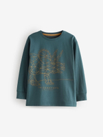 Пижама для мальчика Next B71-593, 2 шт., Светло-оранжевый, Темно-зеленый