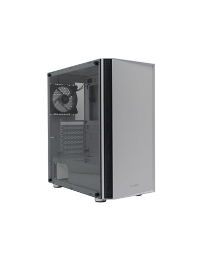 ZALMAN R2 WHITE, без БП, боковое окно (закаленное стекло), белый,  ATX