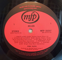 Винтажная виниловая пластинка LP Pink Floyd Relics (UK 1978)