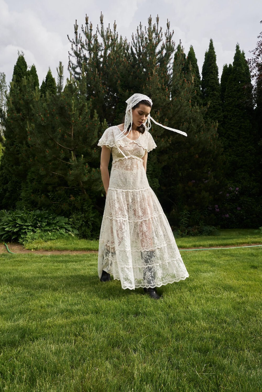 Платье-макси в стиле "ампир"