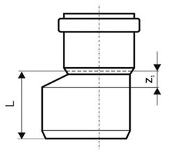 Переход эксцентрический (редукция) Ostendorf KGR 160/110 мм канализационный арт. 222700