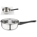 Ковш Buono из нерж стали с бакел ручкой, зерк полировка, объем 0,75 л, диа 14 см, однослой