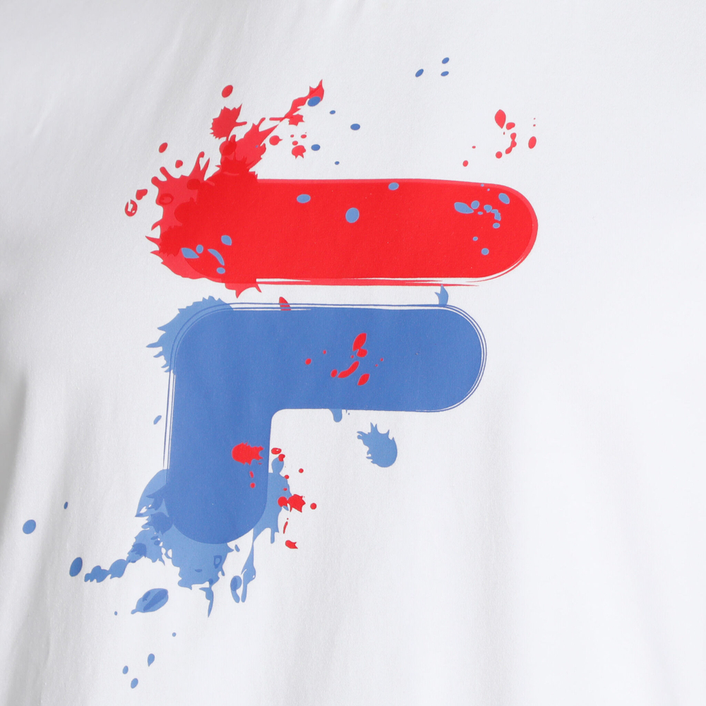 Мужское теннисное поло Fila Nevio T-Shirt Men - White, Multicoloured