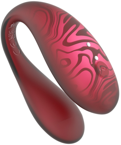 Парный вибромассажер TWIN+ Red с пультом дистанционного управления и управлением через приложение.