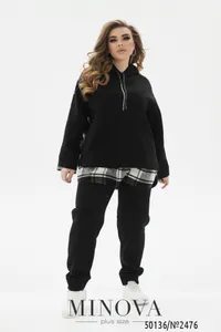 Костюм 2476-черный Minova