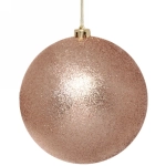 Новогодний шар 20 см «Глиттер», шампань