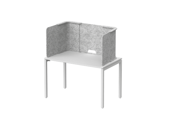 Трехсторонняя кабина-экран трапецевидной формы 76х60х55