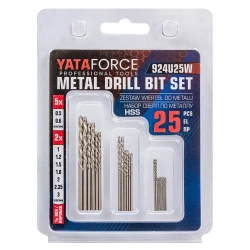Сверла по металлу, набор 25пр. YATAFORCE YF-924U25W