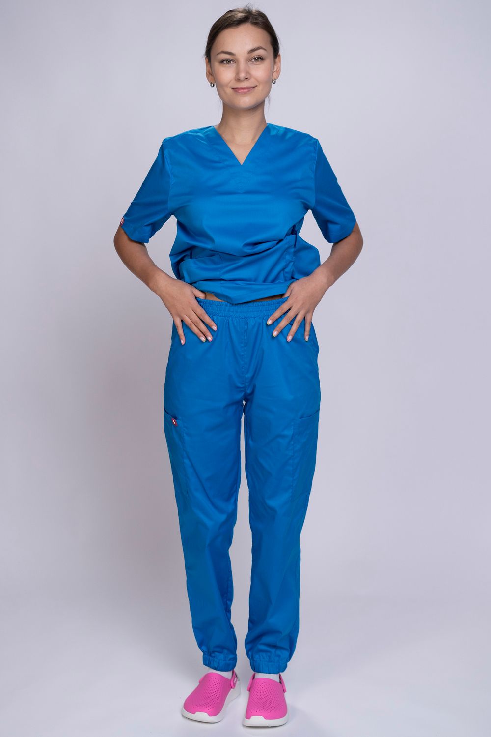 Брюки-джоггеры женские  MedicLine (French Blue)