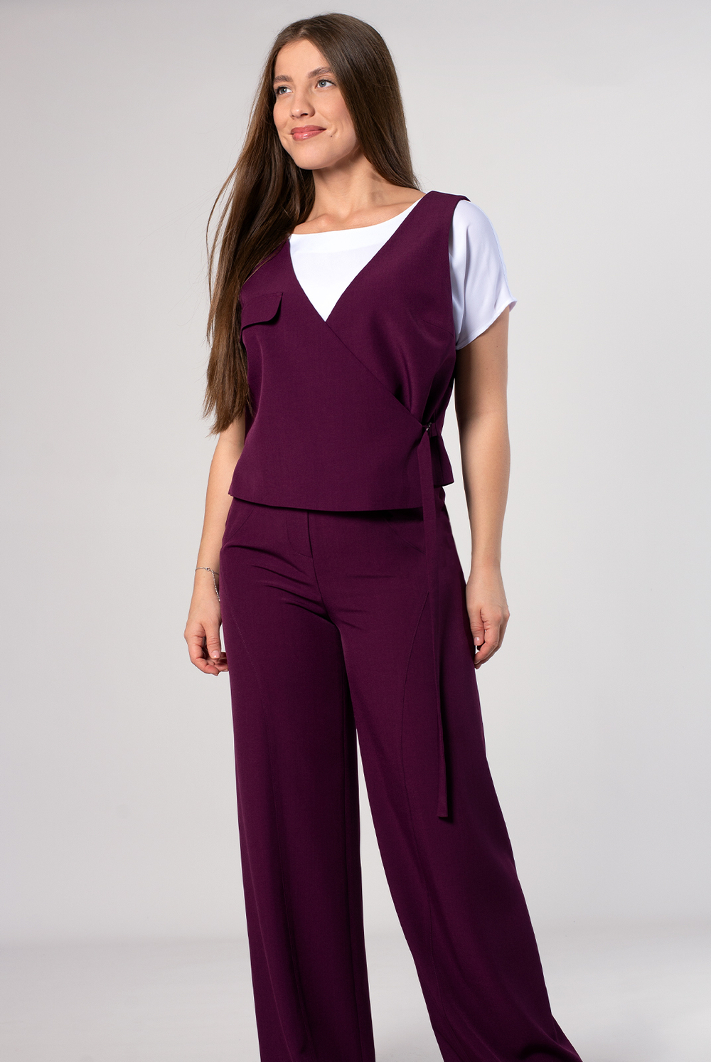 Брюки женские 4179ЛПА, вишневый #326Виш024179ЛПА