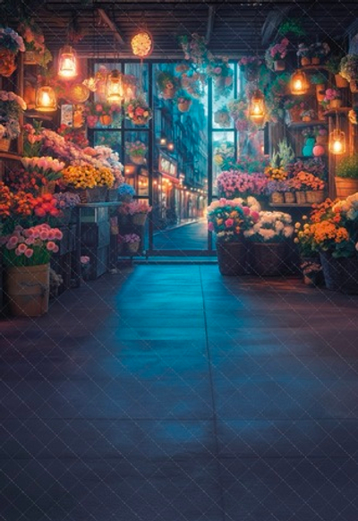 Витрина с цветами №3- фон неопреновый