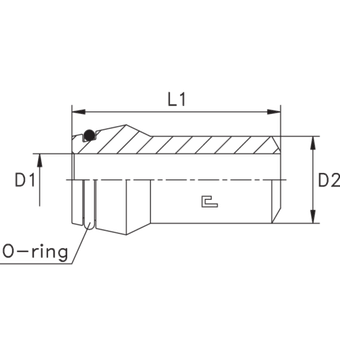 Ниппель WN DS16 16х2.5 (сварное)