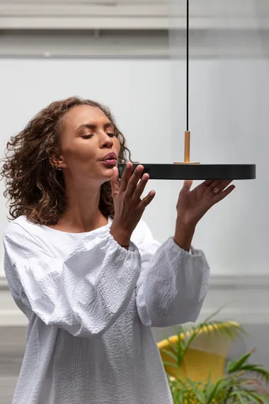 Подвесной светильник "Asteria mini" - Светло розовый - Сталь