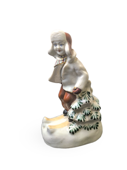 Фарфоровая статуэтка "Лыжник" Полонне ЗХК