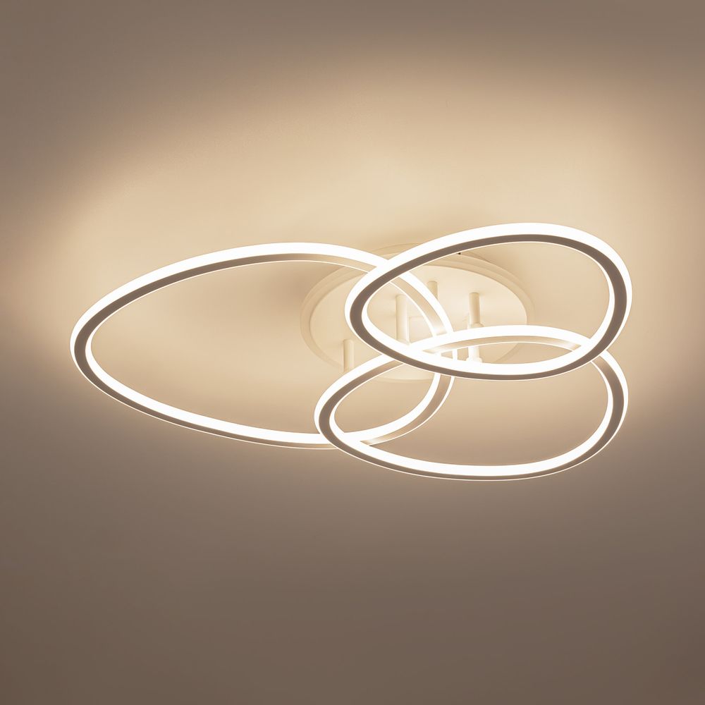 Citilux TRIO CL215B130 Люстра потолочная с пультом Белая