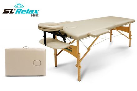 Массажный стол Delux Бежевый УЦЕНКА №113