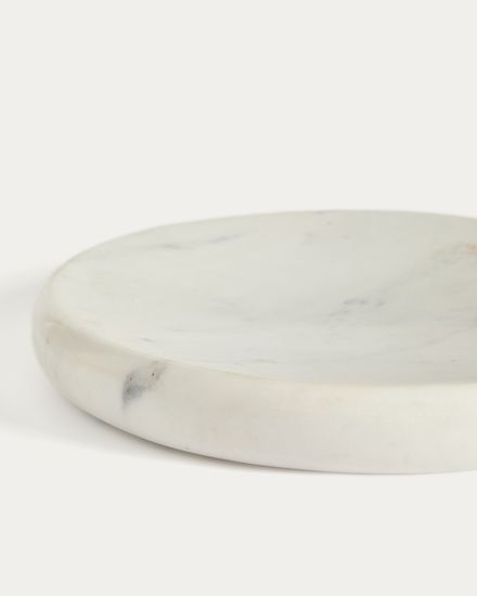 Поднос Obena из белого мрамора Ø 25 см