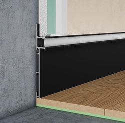 Плинтус скрытого монтажа Pro Design Combo 603 черный, 2700x14,5x98,6 мм