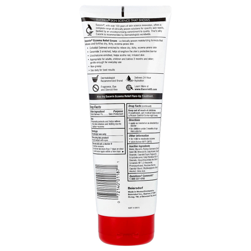 Eucerin, крем для уменьшения проявлений экземы, без отдушки, 226 г (8 унций)