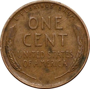 1 цент 1909-1942 США пшеничный цент (Wheat Penny)