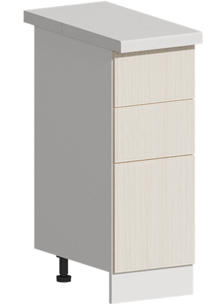 Кухня Модуль ШН3Я 300 Графит / Дуб крафт