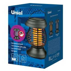 USL-F-300-PМ310 BUG ZAPPER Садовый светильник на солнечной батарее. 13 светодиодов. Эффект пламени и антимоскитный режим . 1xАА Ni-Mh аккумулятор в-к. IP44. TM Uniel.
